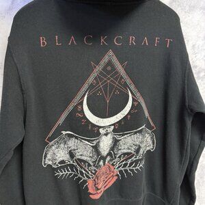 Blackcraft Cult Hoodie Sweatshirt Mens Size 3 (L) Black Grunge Emo